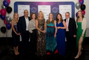 Henpicked team photographed with Louise Minchin at The Menopause Friendly Employer Awards 2022