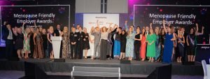 Inspirational Menopause Friendly Employers celebrating their achievements at The Menopause Friendly Employer Awards 2022