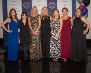 Guests with Louise Minchin and Deborah Garlick at The Menopause Friendly Employer Awards 2022