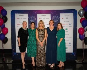 Guests with Louise Minchin at The Menopause Friendly Employer Awards 2022