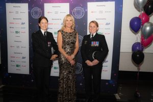 Louise Minchin with award-winning Thames Valley Police team at The Menopause Friendly Employer Awards 2022