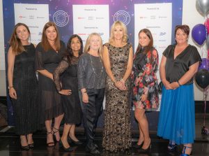 Guests photographed with Louise Minchin at The Menopause Friendly Employer Awards 2022