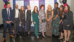 Guests photographed with Louise Minchin at The Menopause Friendly Employer Awards 2022