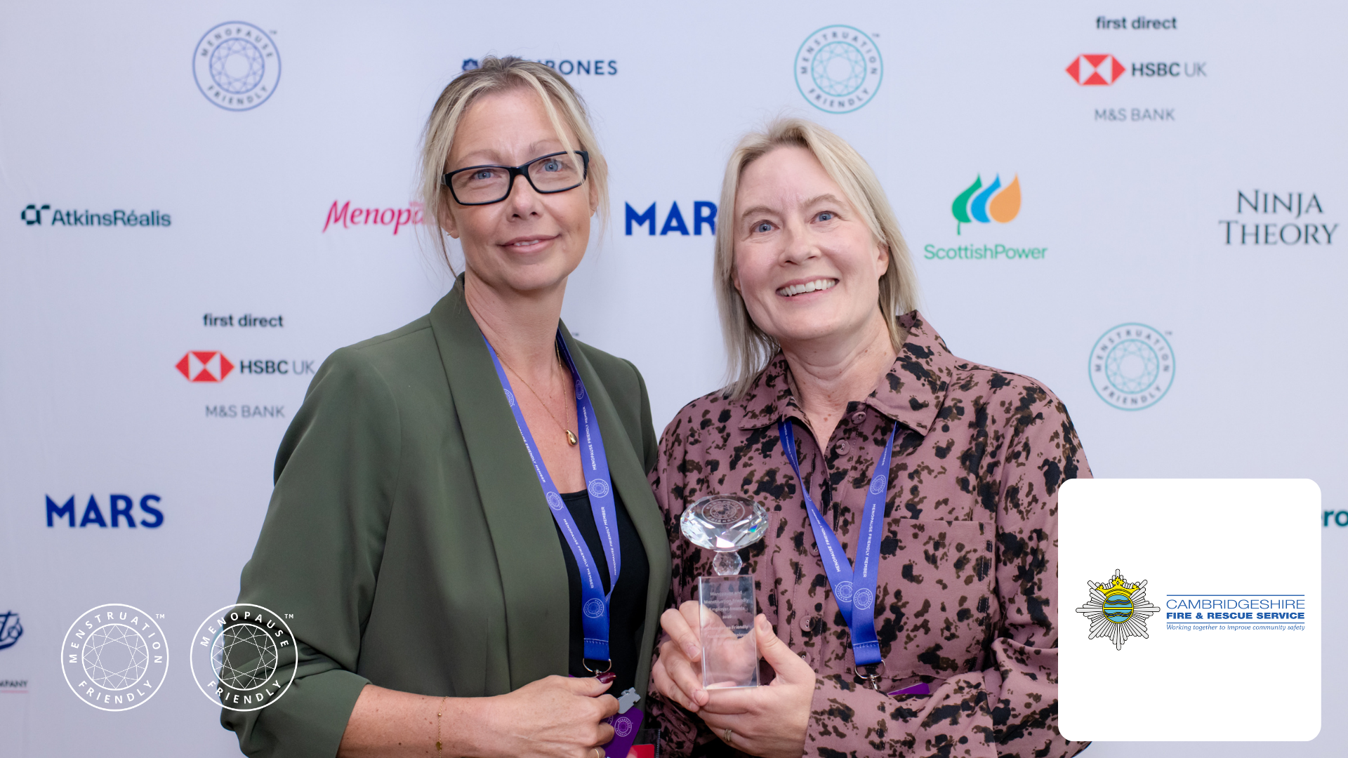 Cambridgeshire Fire and Rescue Service – winner of 2026 Menopause Friendly Employer of the Year, Public Sector category