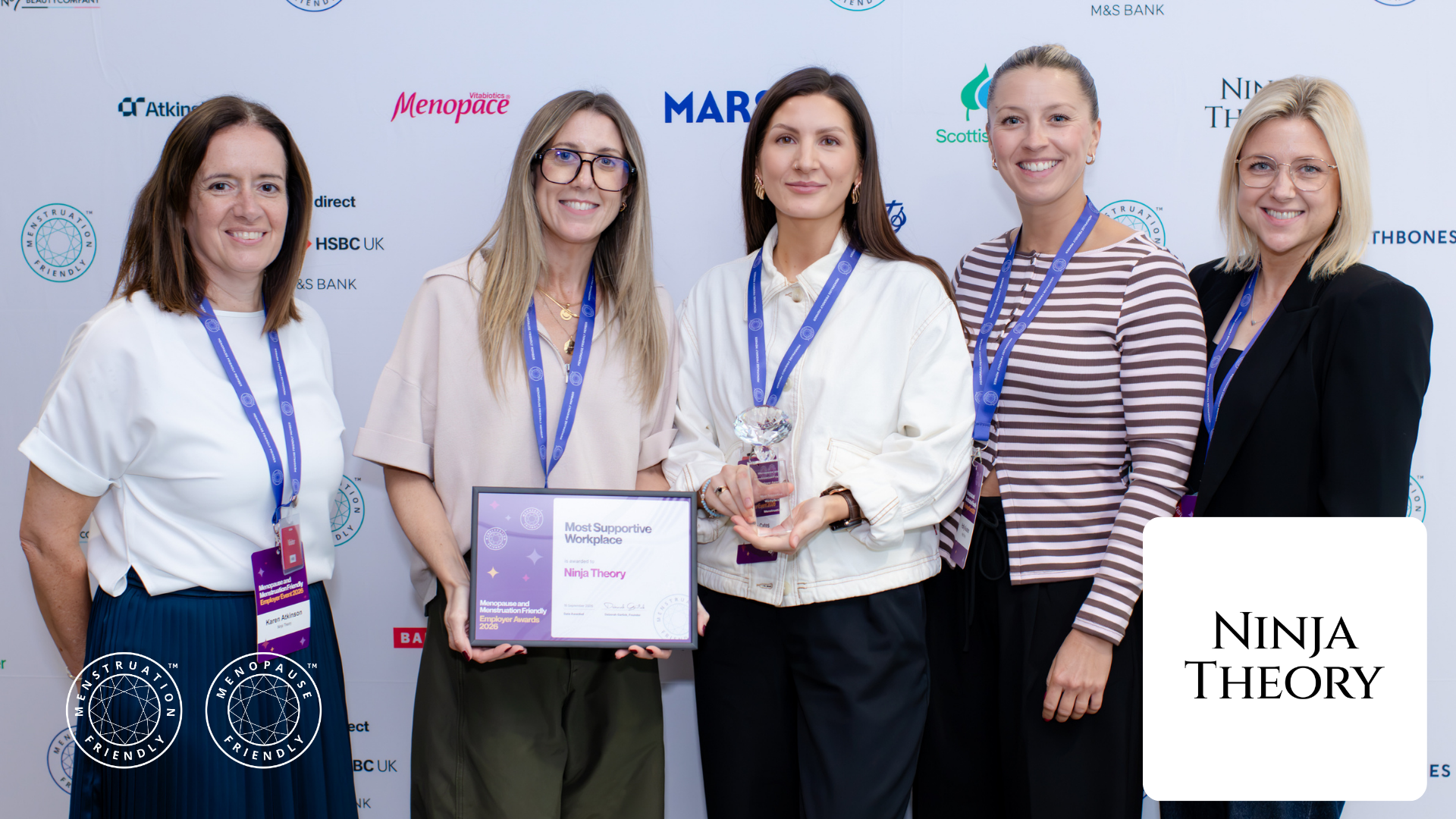 Ninja Theory, winner of Most Supportive Workplace (Menstruation) Award at 2026 Menopause & Menstruation Friendly Employer Awards (2)