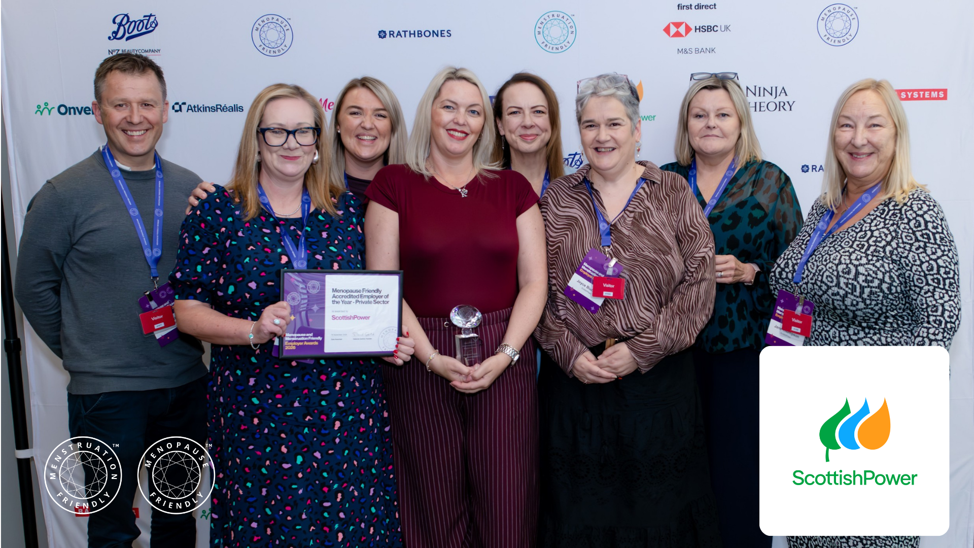 ScottishPower - winner of the 2026 Menopause Friendly Employer of the Year, Private Sector category