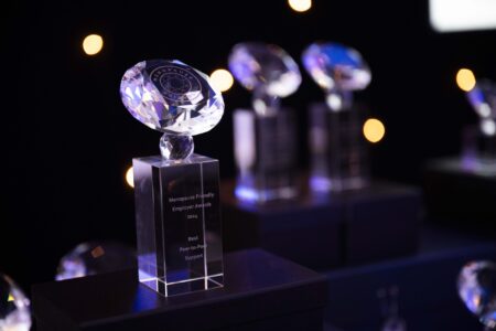 Awards on display at The Menopause Friendly Employer Awards 2024 Awards on display at The Menopause Friendly Employer Awards 2024