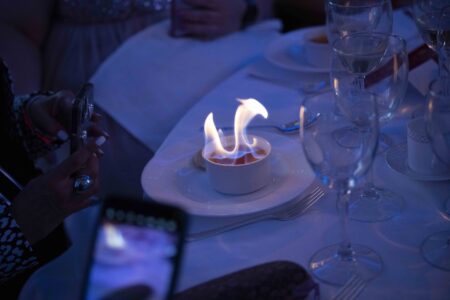 Hot Flush Creme Brulee on the table at The Menopause Friendly Employer Awards 2024 Hot Flush Creme Brulee on the table at The Menopause Friendly Employer Awards 2024