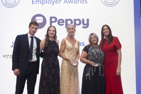 Chad & Daisy Lazarus, Zoe Shackleton, Louise Furby and Lisa Snowdon. The Menopause Friendly Employer Awards 2024 | CREDIT Laura Ashman Chad & Daisy Lazarus, Zoe Shackleton, Louise Furby and Lisa Snowdon. The Menopause Friendly Employer Awards 2024 | CREDIT Laura Ashman