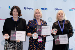 MMFEA25 London Melanie Redfern, Hayley Douglas, Sally Busby - Carolyn Lazarus Award MMFEA25 London.